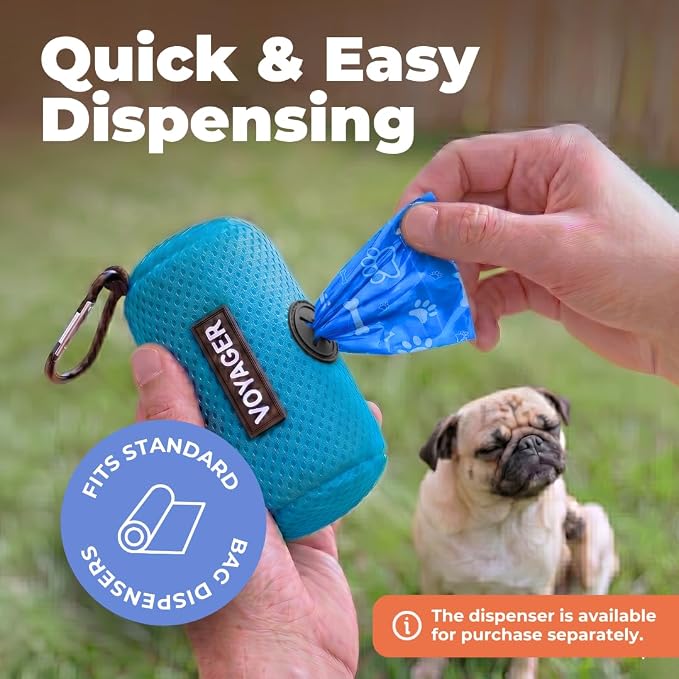 Best Pet Supplies Dog Poop Bags for Waste Refuse Cleanup, Doggy Roll Replacements for Outdoor Puppy Walking and Travel, Leak Proof and Tear Resistant, Thick Plastic - Assorted (Scented), 150 Bags