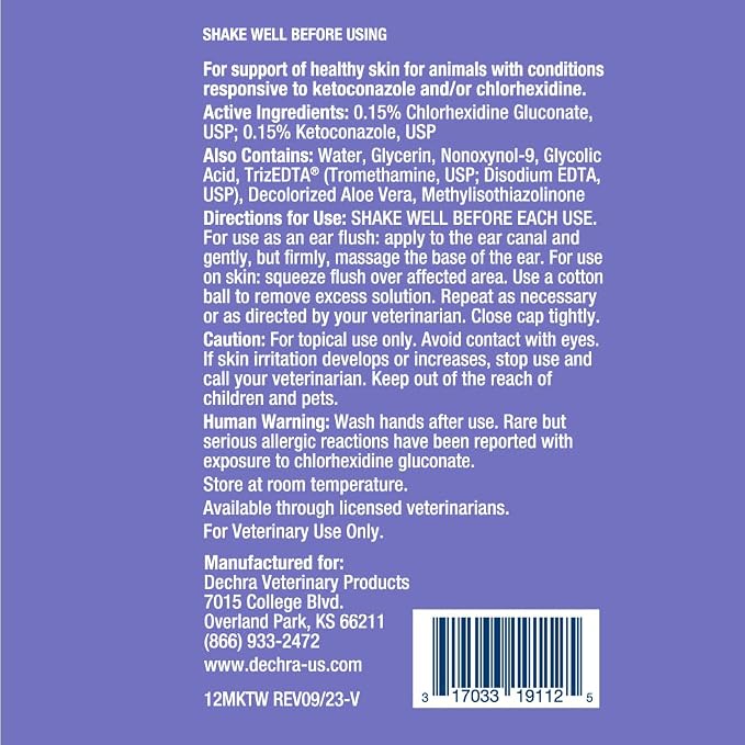 Mal-A-Ket® Plus TrizEDTA Flush for Dogs and Cats, 12 Fl Oz | Antibiofilm; Packaging May Vary