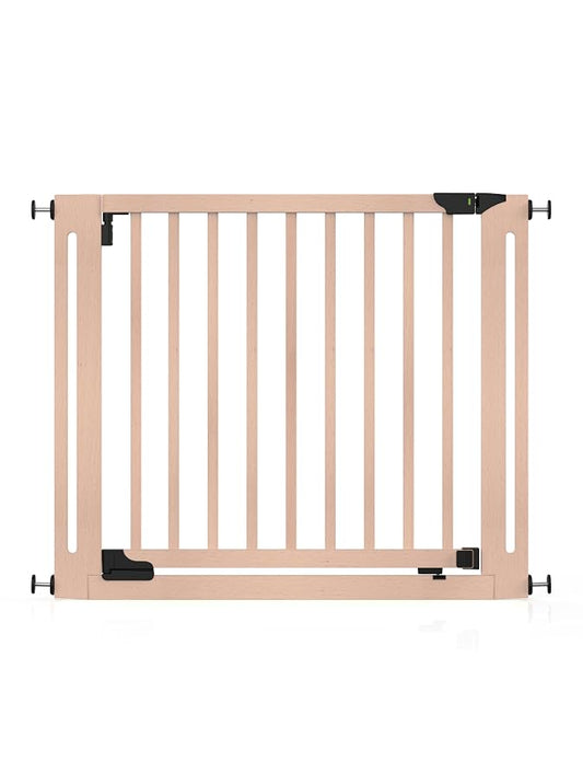 Baby Delight SizeWise™ Wood Pressure Mounted Safety Gate 37.4"-41.34" | Extra-Wide Passage | Auto-Close Two-Way Opening | Easy Installation | PEFC Certified Beech Wood (28.7" Passage)