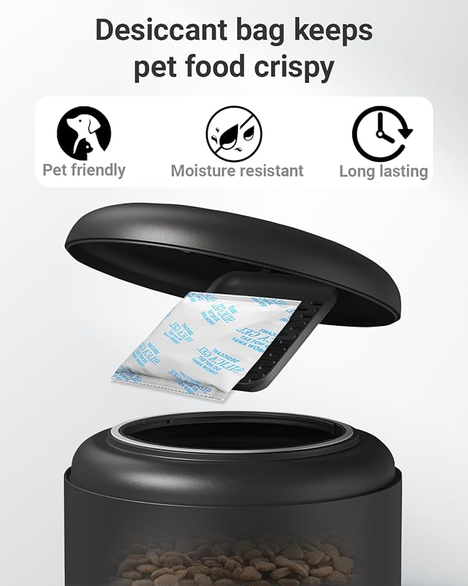 16 Packs Pet Food Desiccant Bag Compatible with PETLIBRO/PETKIT Automatic Cat Feeder, Desiccant Packs Replacement with Color Indicating for Automatic Pet Feeder(Individually Packaged)