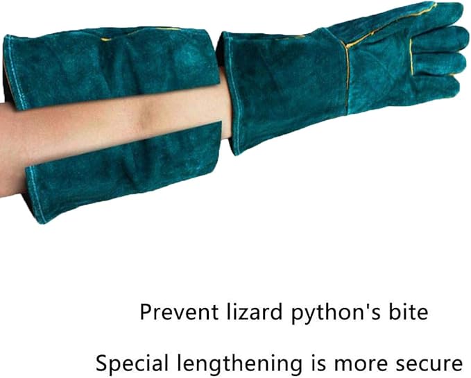 Animal Handling Gloves - 60CM Durable Bite & Scratch Resistant Gloves for Bathing, Grooming, Welding, Handling Dogs, Cats, Birds, Snakes, Parrots, Lizards, Reptiles