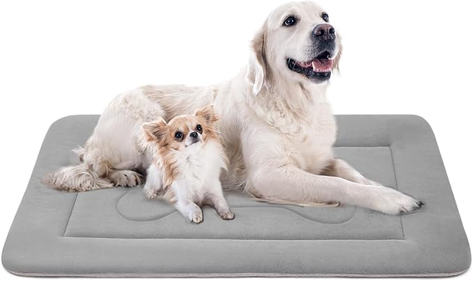 Extra Large Dog Bed Soft Dog Crate Pad Mat 48 in Non-Slip Bottom Washable Dog Sleeping Mattress Pet Beds Cat Beds Kennel Pads
