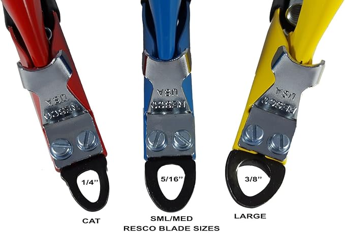Resco Deluxe Dog Nail Clippers for Large Dogs - Professional USA-Made Guillotine Trimmer - Heavy Duty Steel, Yellow