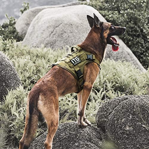 OneTigris Tactical Dog Harness Vest No-Pull Service Dog Vest for Large Dogs