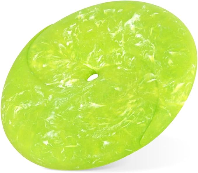 P.L.A.Y. Cute Outdoor Dog Toys - ZoomieRex InfiniDisc Rubber Frisbee, Great for Puppies & Small, Medium, Large Dogs - Dishwasher Safe, Lightweight, Floats in Water, Beach Friendly (Green, Large)