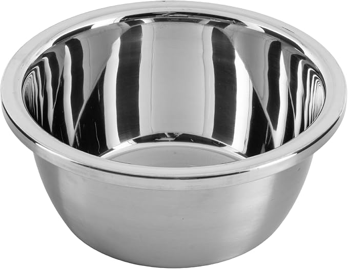 Dog Bowl, Stainless Steel for Mid-Large Breeds, 8 x 3.6in, 64-oz Capacity | 8-inch Diameter, Replacement Food Feeder Bowl, Clean Stainless, SUS 304