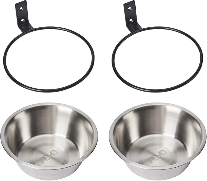 FOYO Elevated Cat Bowls, Raised Cat Food and Water Bowls,Wall Mounted Pet Comfort Feeding Bowls