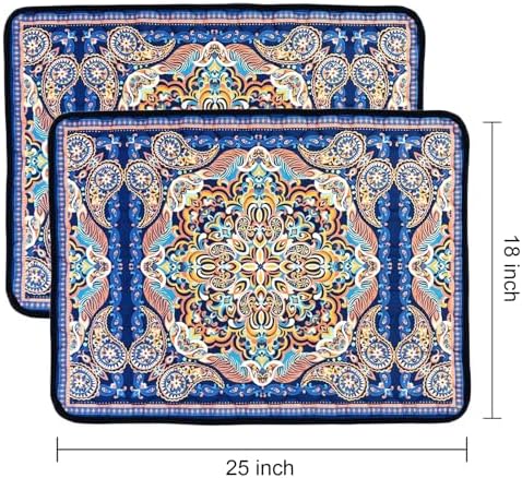 Reusable Pets Underpads, 2 Pack 18"x25" Washable Pee Pads for Dogs, Heavy Absorbency, Non-Slip and Leak-Proof Puppy Pee Mat for Crate, Couch, Floor and Pet Housebreaking