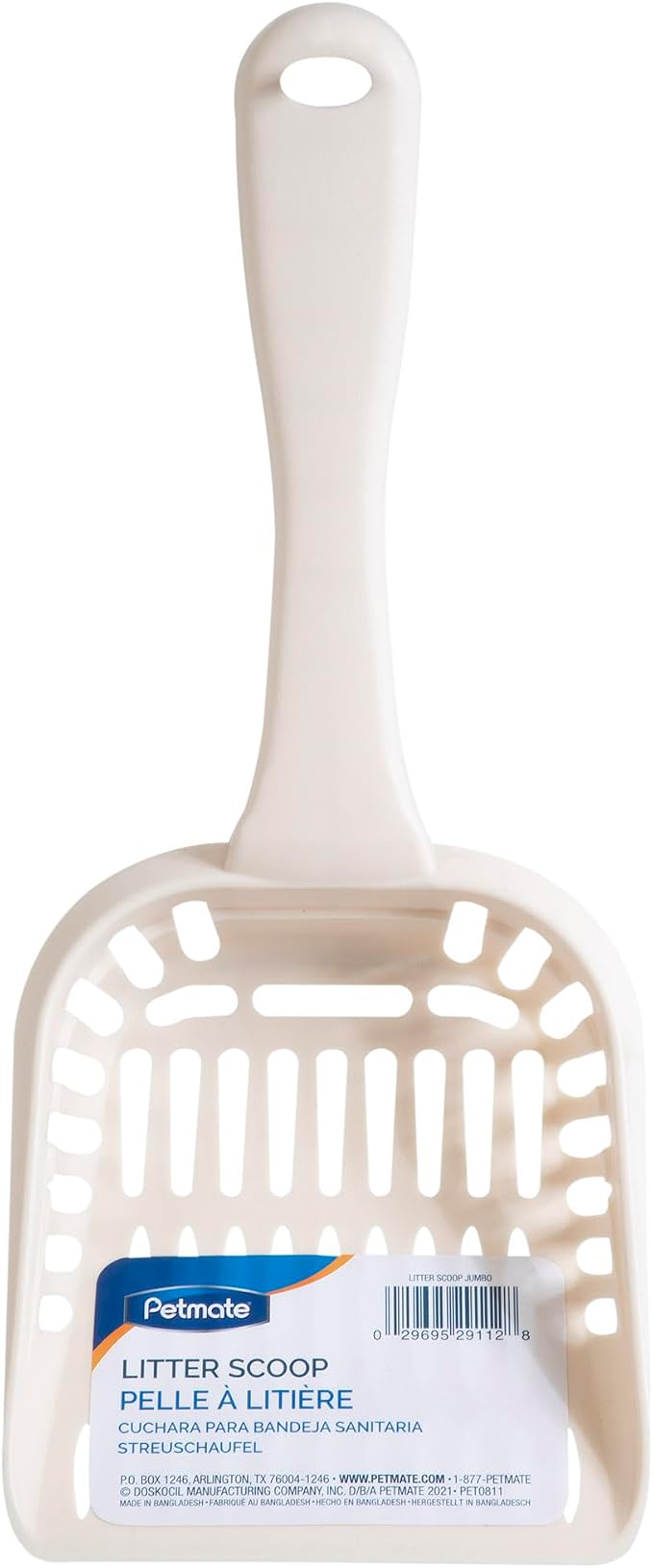 Petmate Litter Scoop for Cats, Jumbo Size, Bleached Linen, (Pack of 2)
