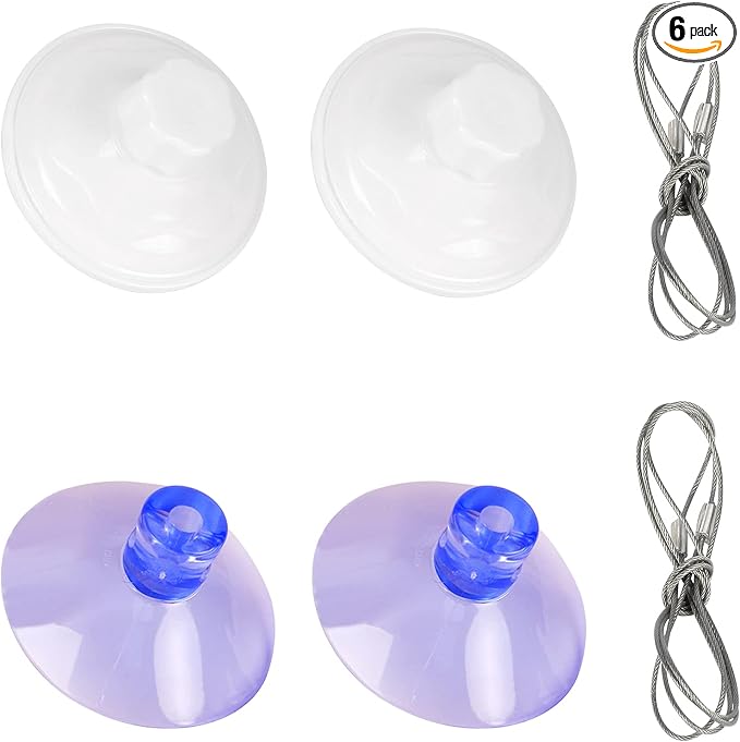 ZALALOVA Cat Window Perch Suction Cups (Set of 6) for Cat Seat Hammock