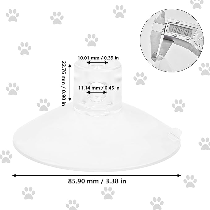 4 Pcs Thick Suction Cup Cat Window Perches Window Hammock Replacement Suction Cup for Cat Seat Perch Hammock Hanging Pet Supplies (Classic Style)