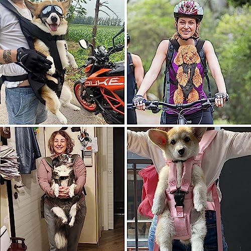 PetBonus Dog Front Carrier Backpacks, Legs Out Easy-fit Puppy Chest Carrier