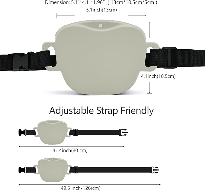 AUDWUD Magnetic Dog Treat Pouch with Adjustable Belt for All Waist Sizes | Hands free design with adjustable strap 31"-49.5",Magnetic spill-proof seal is perfect for active,flexible training