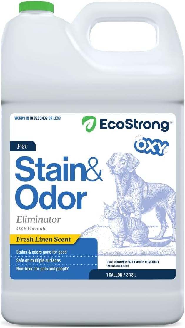 Oxy Pet Carpet Cleaner Spray | Pet Stain Remover for Pet Urine, Cat Pee, Dog Poop | Deep Spot Treating Action on Carpeting, Upholstery, Laundry, Pet Beds & More (128 Fl Oz)