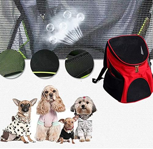 ESUPPORT Dog Carrier Backpack, Pets Bag Carrier Pet Outdoor Backpack Holds Dogs up to 3 kg, Dog Travel Bag with Mesh Window for Walking Hiking Bike Camping Outdoor and Motorcycle
