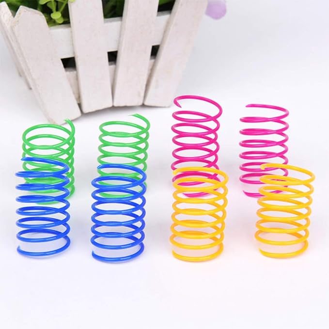 Andiker 12PCS Cat Springs &10 PCS 2.36in Cat Crinkle Balls Cat Toy for Indoor Cats