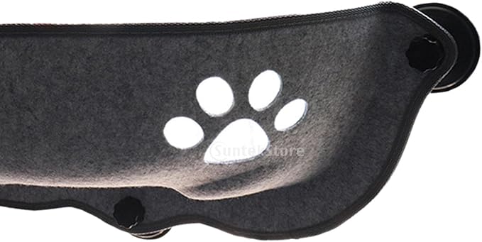 Cat for Window Cars, Sill with Washable Cushion Pad, Suction Cups Space Saving, Pet Resting Seat Window Perch, Grey