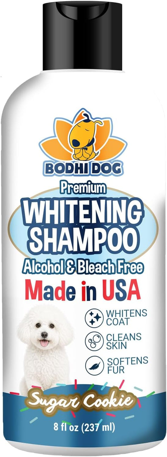 Bodhi Dog Amazing White Shampoo for Dogs - Brightens White & Light Coats - Plant-Based - Made with Natural Ingredients -Safe & Effective for All Breeds - Gentle & Cruelty-Free - Made in USA (8 Fl Oz)