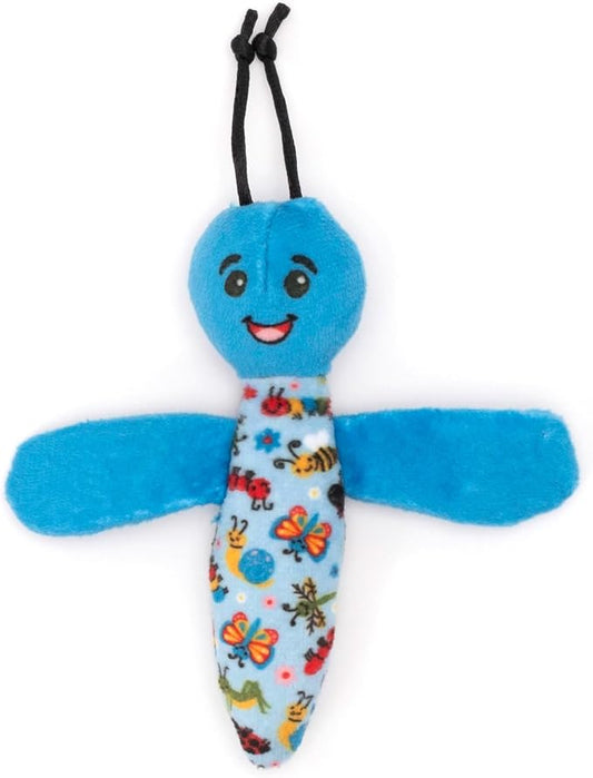 The Worthy Dog Dragon Fly Plush Cat Toy – Soft Crinkle Catnip Toy with Organic Catnip for Interactive Play, Safe Non-Toxic Materials - Blue, One Size