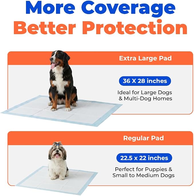 Best Pet Supplies Puppy Pads (22.5 x 22 Inches) - Disposable, Dog Training Potty, Super Absorbent Baby Blue Puppy Pee Pads for Dogs (300 Count)