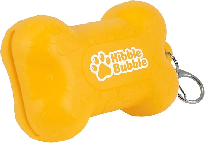 Dog Treat Pouch, Yellow Bone (30747-O) 4.3" x 2.6"