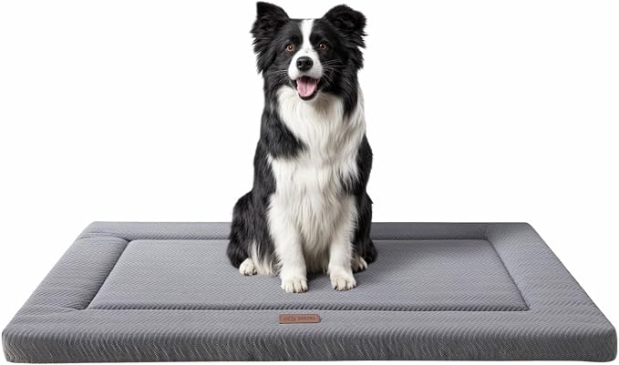 Dog Bed for Crate, Small Dog Crate Beds, Washable Pet Bed Mat Kennel Pad | 30" Medium Pet Beds Mat W/ Soft Wavy Plush Comfortable Anti-Slip Sleeping Mattress for Dogs & Cats