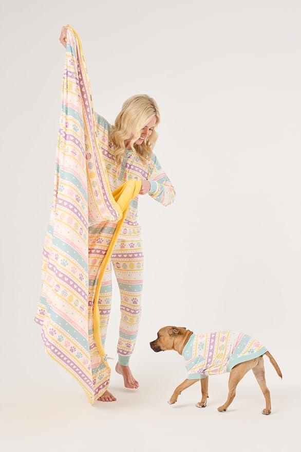 Darren & Phillip Feelin' Eggstra Blanket - Ultra-Soft Blankets Made with Plush Fleece - Perfect as a Dog Bed Blanket or for Cuddling with Your Pup - Ultra-Snuggly Blankets for Dogs & Humans