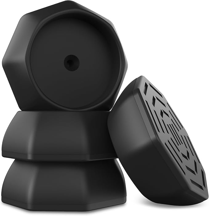 ICERO Baby Wall & Door Protector - Protect Pet & Dog Gates - Mounted Gates Work on Stairs - 4 Pack - Black