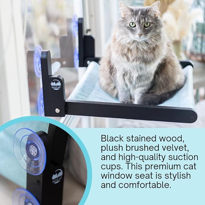 LULI and CAT CAT Window Perch, White