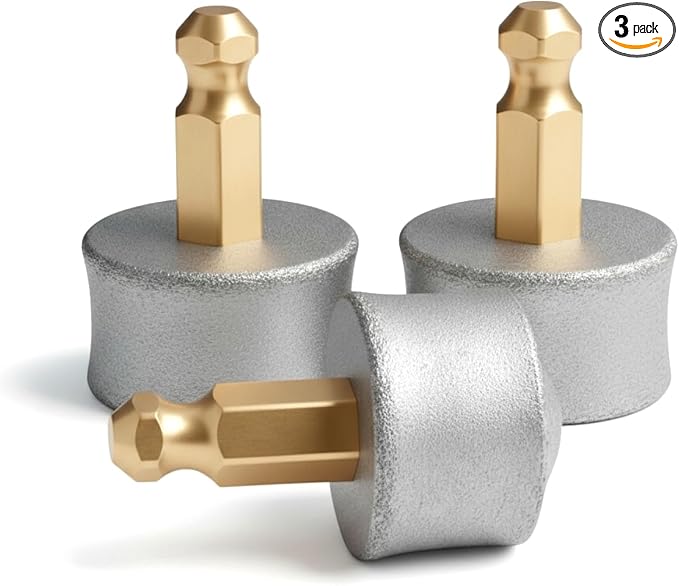 Replacement Drum Grinders Silent Groom Pro Nail Grinder (3 pcs) | Nail Grinder Diamond Tip Replacement, Spare Grinding Head for Electric Pet Nail Grinder, Dog Claw Smoothing Tips