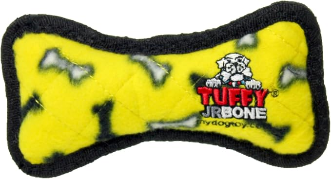 TUFFY® : 2 Pack Bone Dog Toy: Ultra Durable Plush Toy with Multiple Layers & Reinforced Seams, Washable and Floats, Original Construction