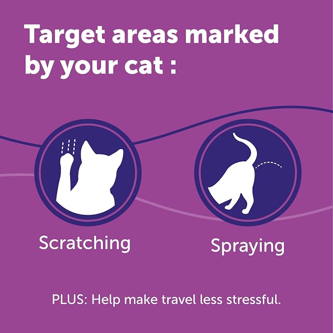 FELIWAY Classic Cat Calming Spray, 60ml | Comforts Cats at Home and On the Go and Helps to Calm During Travel