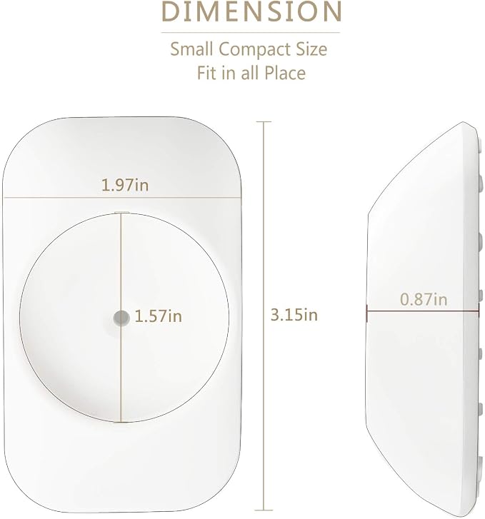 Vmaisi Baby Gate Wall Cup Protector Make Pressure Mounted Safety Gates More Stable - Wall Damage-Free - Fit for Doorway, Door Frame, Baseboard - Work on Dog & Pet Gates (White) (Pack of 2)