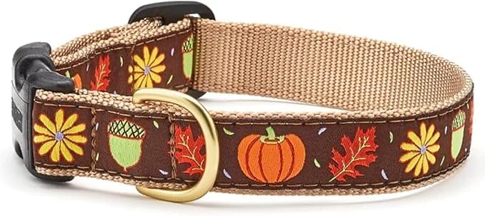 Up Country Harvest Time Pattern Dog Collar, X-Small (6 To 12 Inches) 5/8 Inch Narrow Width