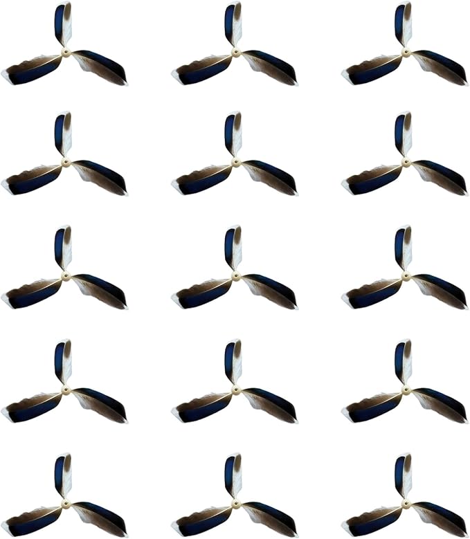 Spinning Feather Propeller Refills for Cat Wand Toy, Cat Toy Wand Attachment Replacement with Lobster Clasp (15-Pack)