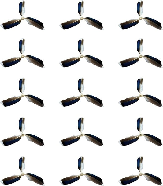 Spinning Feather Propeller Refills for Cat Wand Toy, Cat Toy Wand Attachment Replacement with Lobster Clasp (15-Pack)