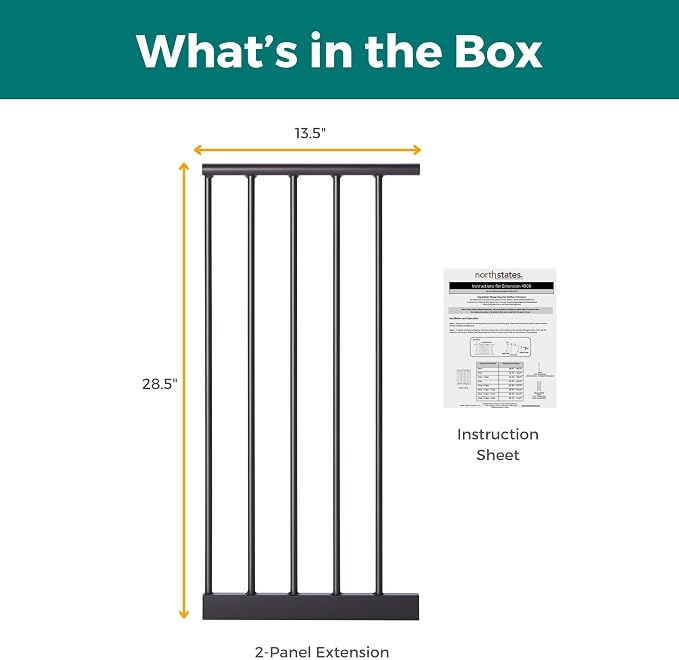 MYPET Windsor Arch Gate Extension: 13.5 Inch Pet Gate Extension; Add Up to 3 Extenders, Matte Bronze