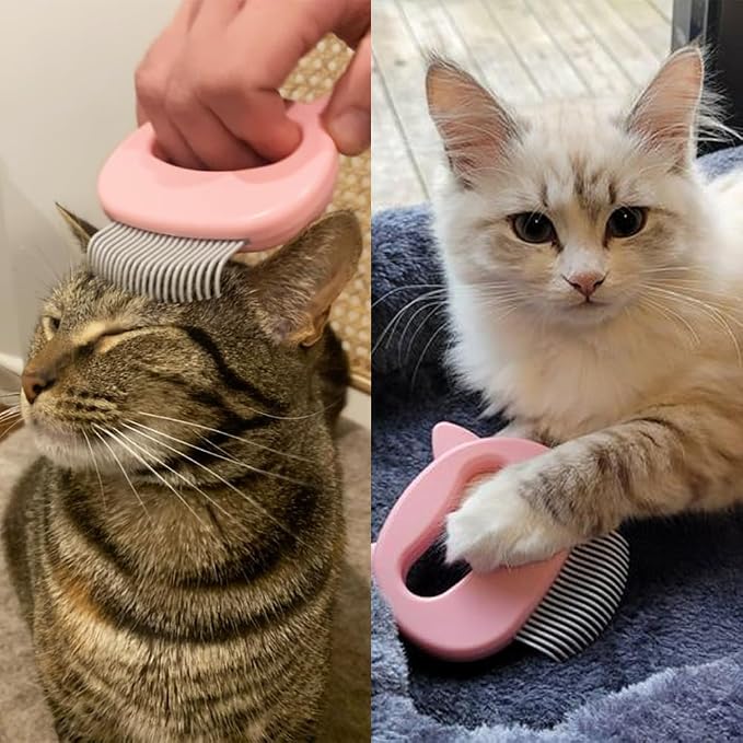Leo's Paw The Original Pet Hair Removal Massaging Shell Comb | Soft Deshedding Brush Grooming and Shedding Matted Fur Remover Dematting tool for Long and Short Hair Cat Dog Puppy Bunny