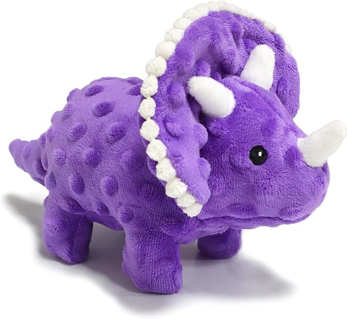 Plush Squeaky Dog Toys, Soft Stuffed Animals Dog Toy with Squeaker, Interactive Crinkle Dog Toys, Puppy Teething Chew Toy for Small, Medium & Large Breeds