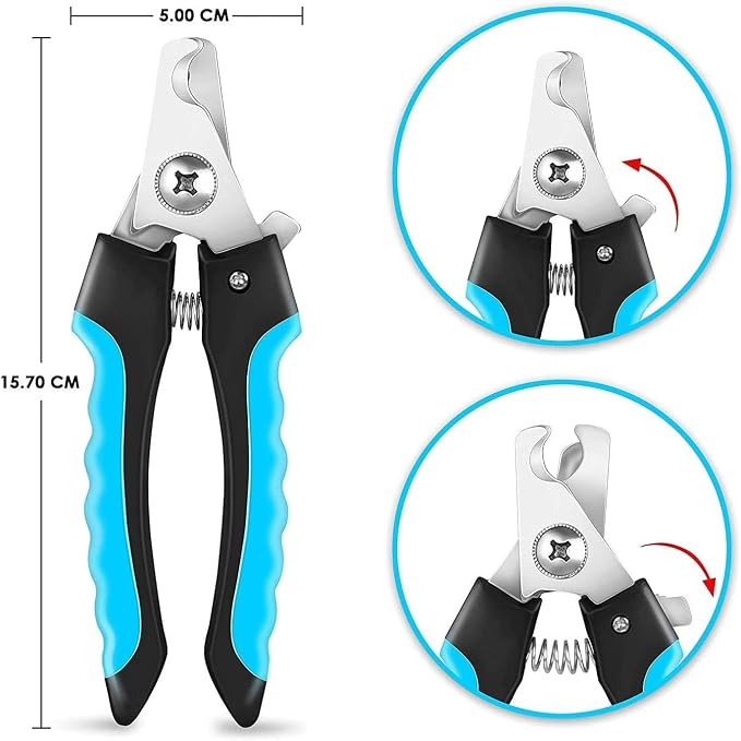 NVNAN 5-in-1 Pet Grooming Kit with Deshedding Rake | Includes nail clipper, grooming gloves, massage brush, and tools for brushing, bathing, and removing loose pet hair