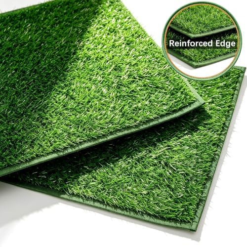 Artificial Grass for Dog Potty, Hemmed Edge Grass Patch for Puppy Training