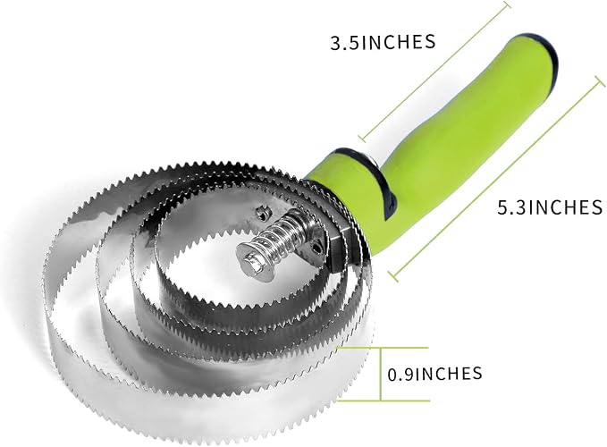 BOTH WINNERS Reversible Stainless Steel Curry Comb with Soft Touch Grip (Neon Green)