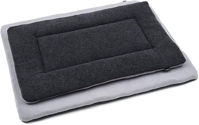 Pet Bed, Small Dog Bed 24 inch, Washable Flat Pet Bed, Reversible Crate Pad | Double sided dog mat, machine washable pet bed, dog beds for small dogs, flat dog bed, puppy bed