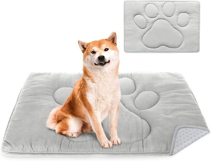 Dog Mat for Crate, Dog Bed Mat with Anti-Slip Bottom 23"x 36" | Warm Pet Bed Mat, Machine Washable Pet Mattress for Pet Sleeping