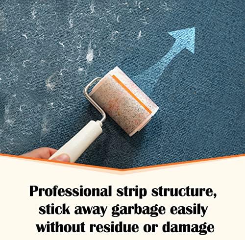 Lint Roller for Pet Hair Extra Sticky Portable Lint Rollers 210 Sheets Value Set 3 Rollers with 1 Handle 1 Cover Strong Adhesive Lint Remover for Clothes Furniture Carpet Dog & Cat Hair