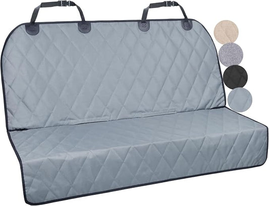 VIVAGLORY Dog Seat Cover Pet Seat Protector, Standard, Grey | Backseat Cover for Car Suv & Truck, Back Rear Backseat Bench Protector
