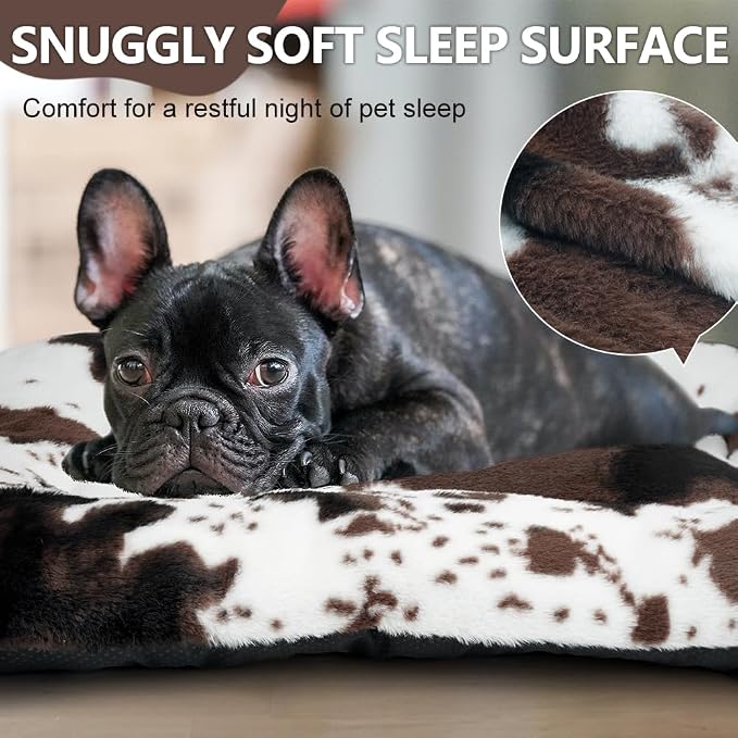 Dog Bed Crate Pad Pet Cushion Crate Mat Puppy Bed for Small Dogs Soft Fluffy Kennel Pad for Dog Crate, Anti-Slip
