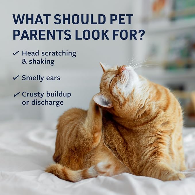 Veterinary Formula Clinical Care – Ear Therapy – Vet Recommended Ear Cleaner for Dogs & Cats that Helps Manage Stinky Buildup and Support Daily Health – 8 oz.