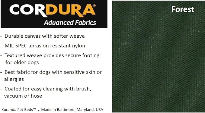 Kuranda Replacement Fabric - Small - 30" x 20" - Cordura - Forest