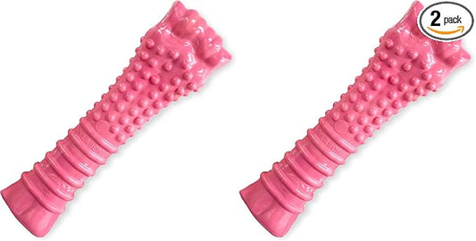 Nylabone Power Chew Breast Cancer Awareness Femur Bone Chew Toy for Dogs, Indestructible Dog Toys for Aggressive Chewers, Chicken Flavor, X-Large/Souper (1 Count) (Pack of 2)